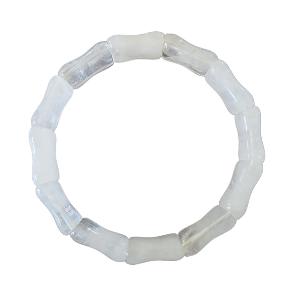Quartz Stretch Beaded Bangle